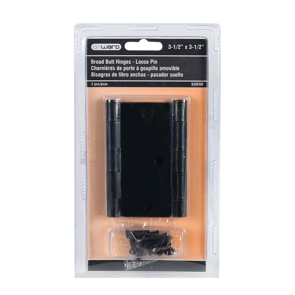 Pentures de porte 3 1/2 po Pqt/2