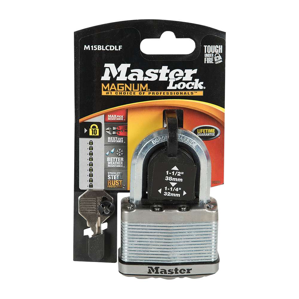 Cadenas à clé pour l'extérieur Magnum 1 1/2 po