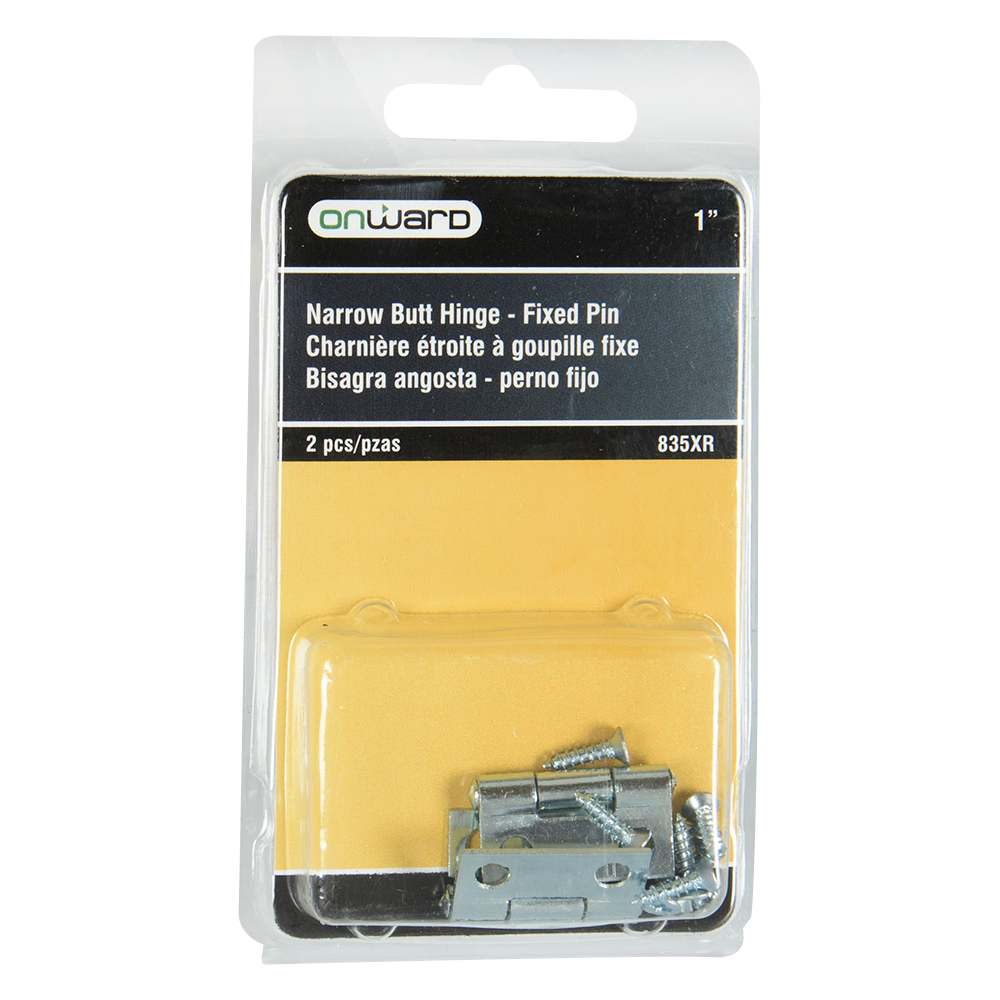 Narrow Butt Hinges 1 in. Pkg/2