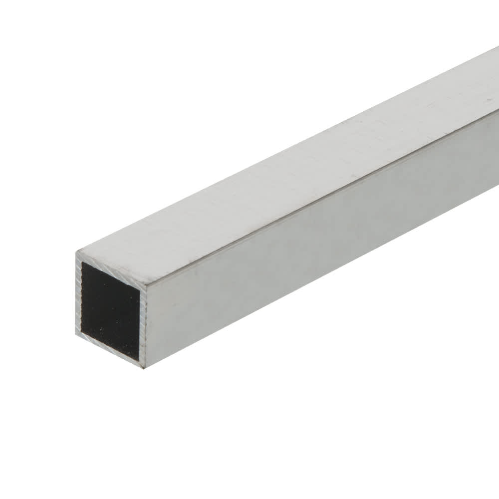 Tube carré en aluminium 3/4&nbsp;po&nbsp;x&nbsp;36&nbsp;po