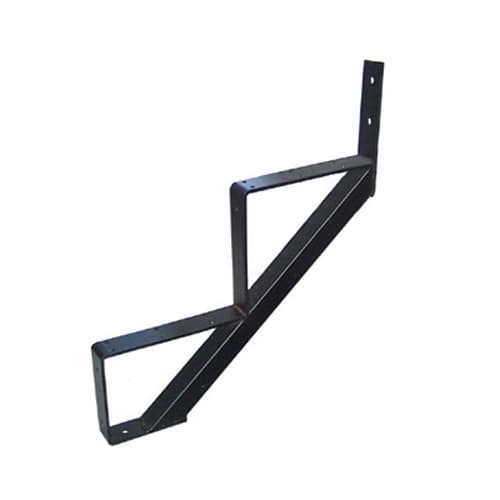 Limon d'escalier en acier noir 2&nbsp;marches PYLEX