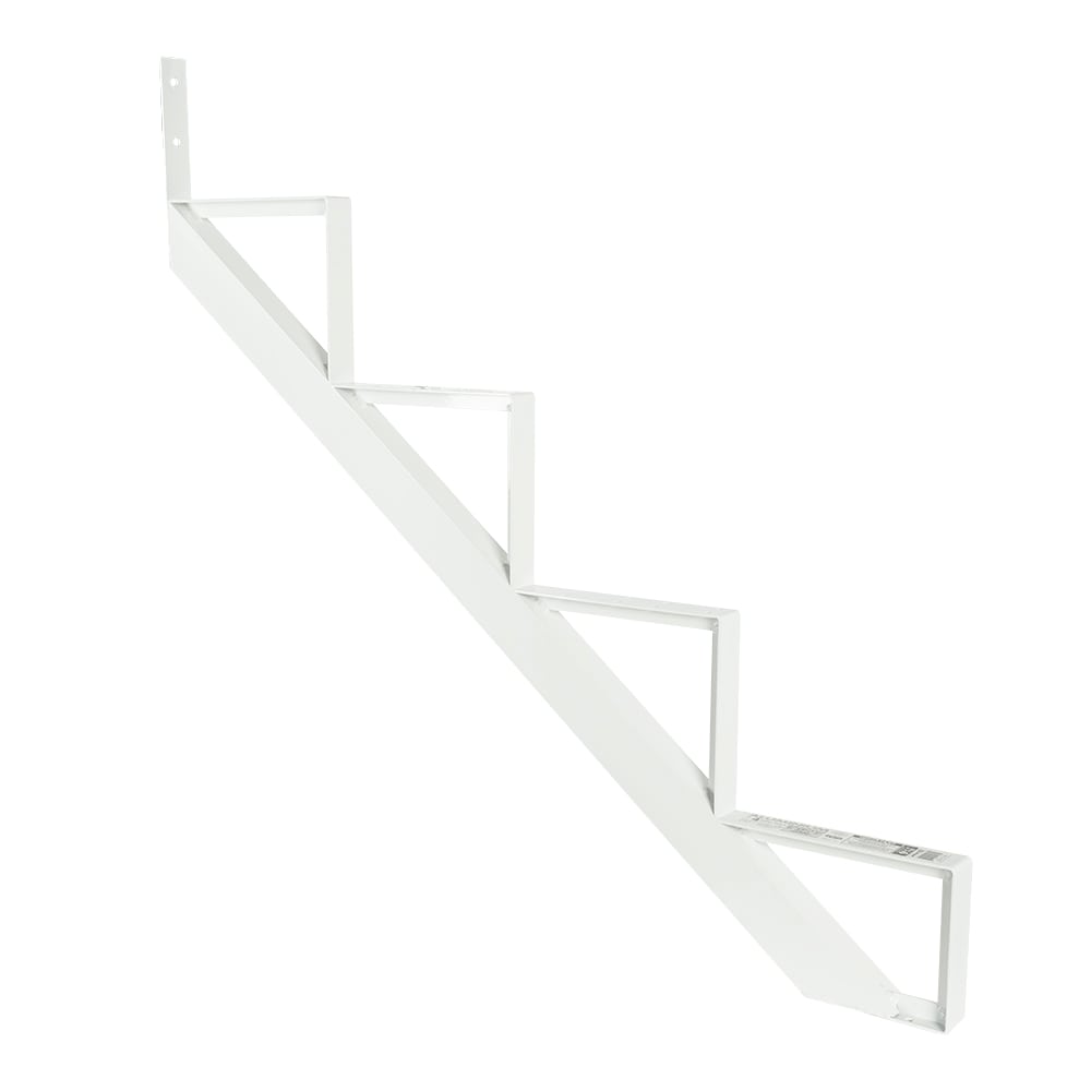 PYLEX 4-Step White Aluminum Stair Stringer Collection 10.