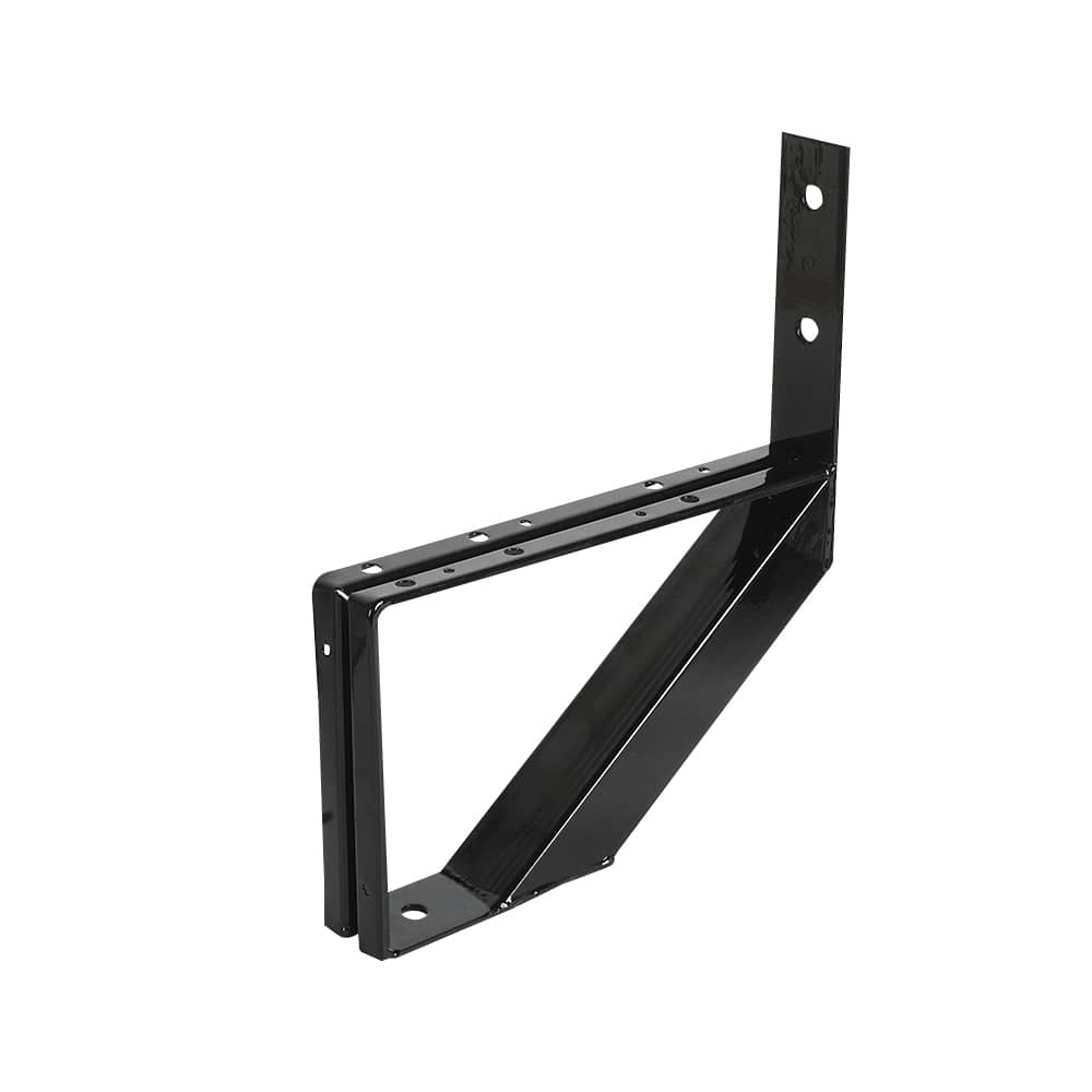 Limon d'escalier en acier noir 1&nbsp;marche PYLEX