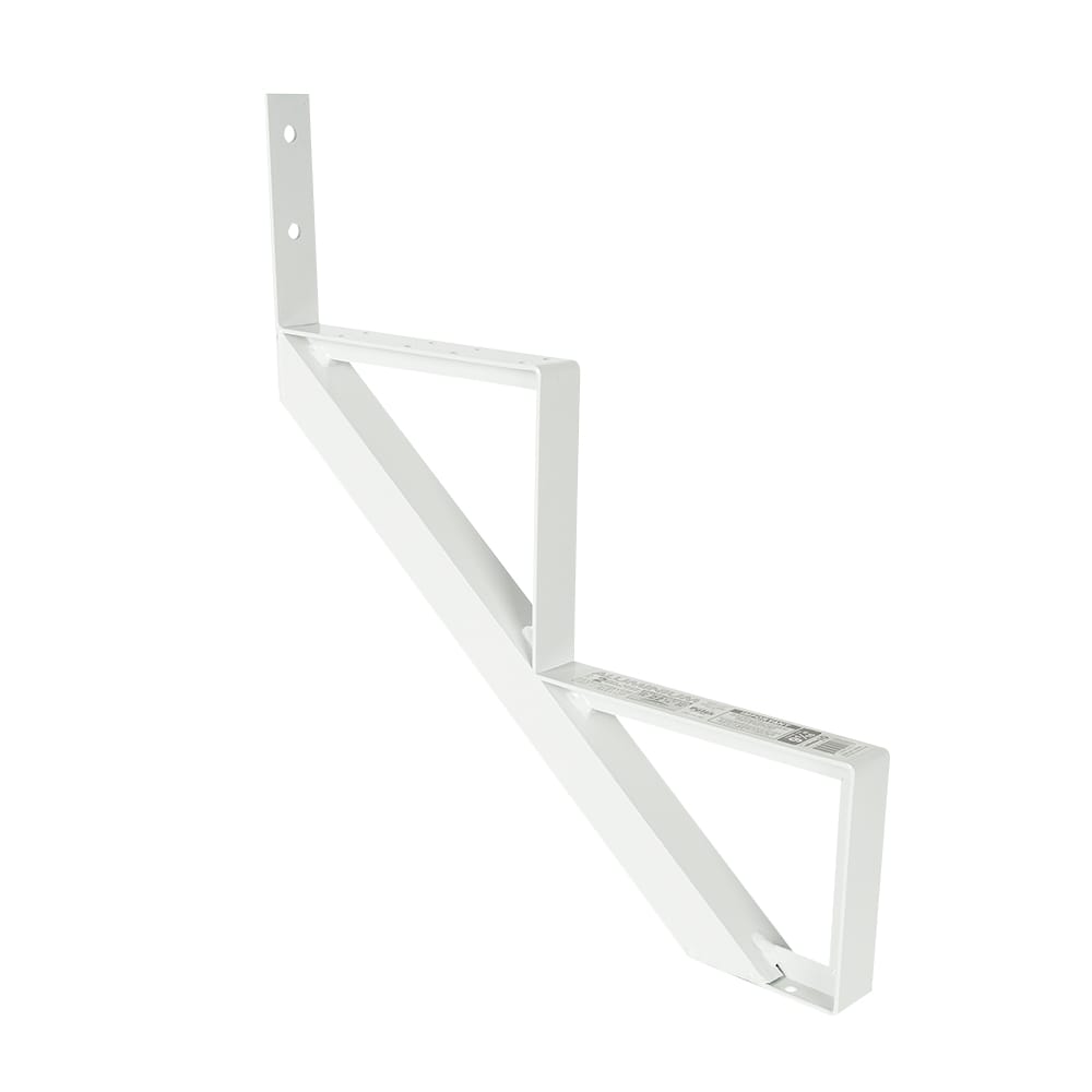 PYLEX 2-Step White Aluminum Stair Stringer Collection 10.