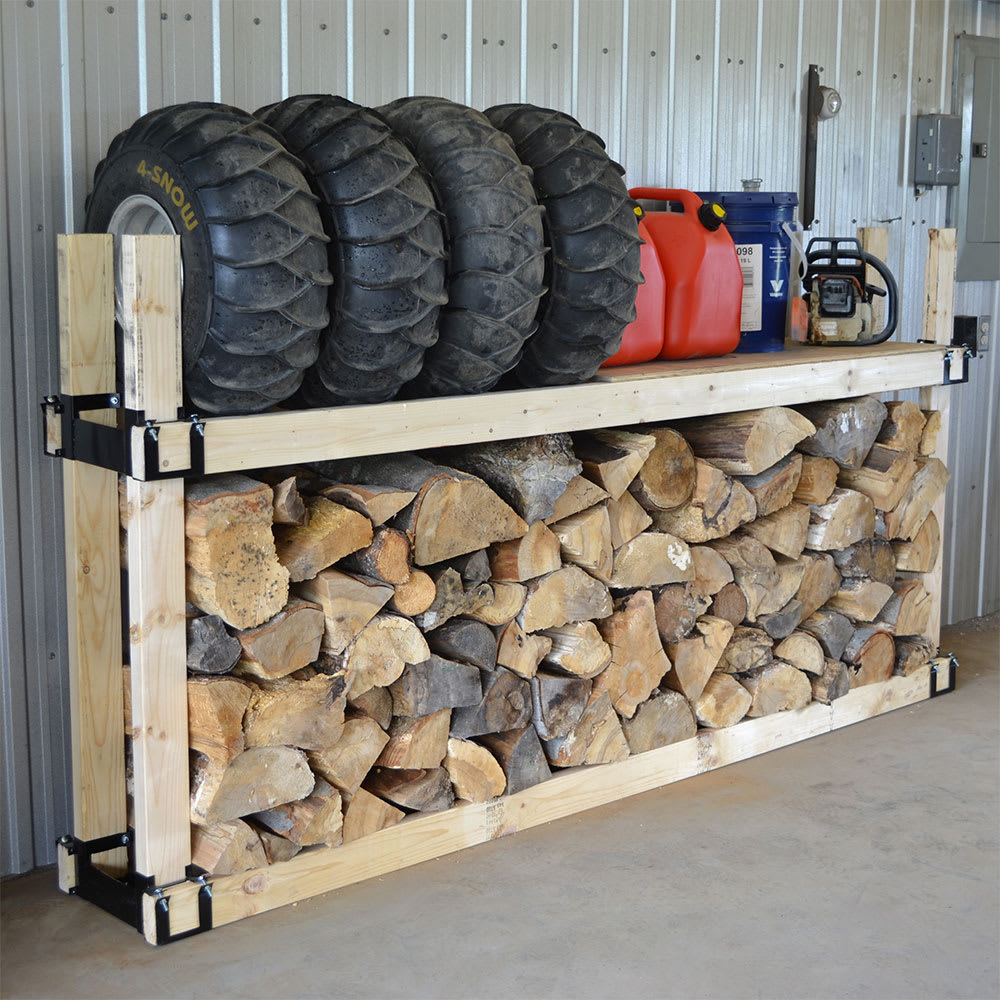 Structure de rangement 2x4 & range-bûches PYLEX