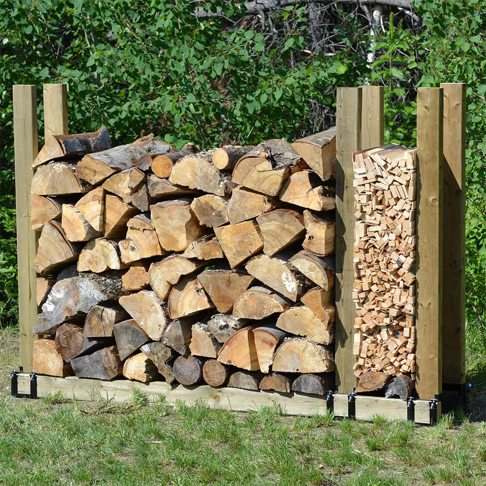 Structure de rangement 2x4 & range-bûches PYLEX