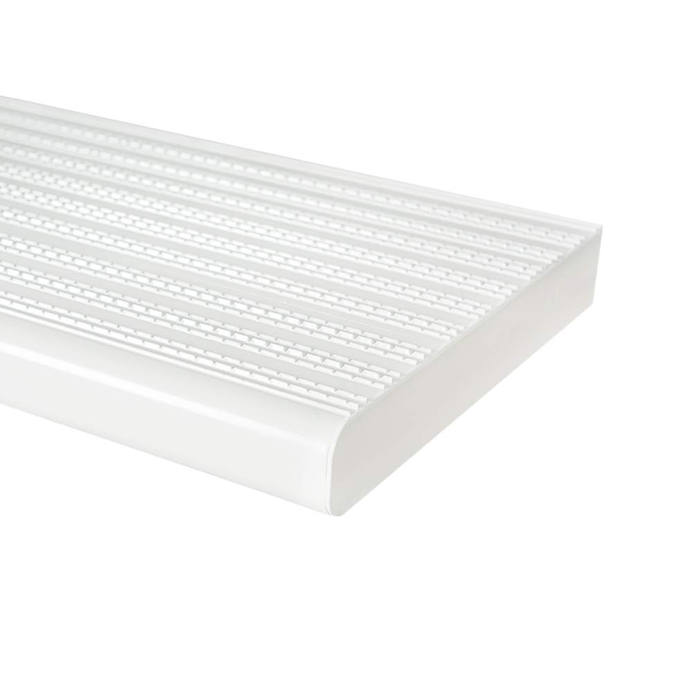 Marche en aluminium blanc 42&nbsp;po Collection 10. PYLEX