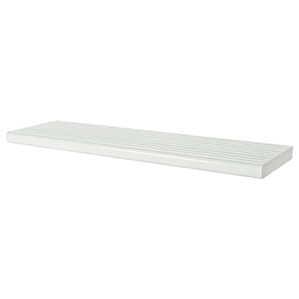 Marche en aluminium blanc 48&nbsp;po&nbsp;x&nbsp;9&nbsp;3/4&nbsp;po Collection 10. PYLEX