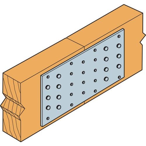 Plaque d'assemblage perforée 3 1/8 po x 7 po