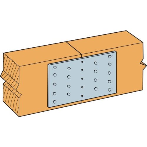 Plaque d'assemblage perforée 3 1/8 po x 5 po