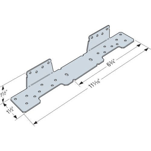 Étrier pour limon d'escalier en bois ZMAX
