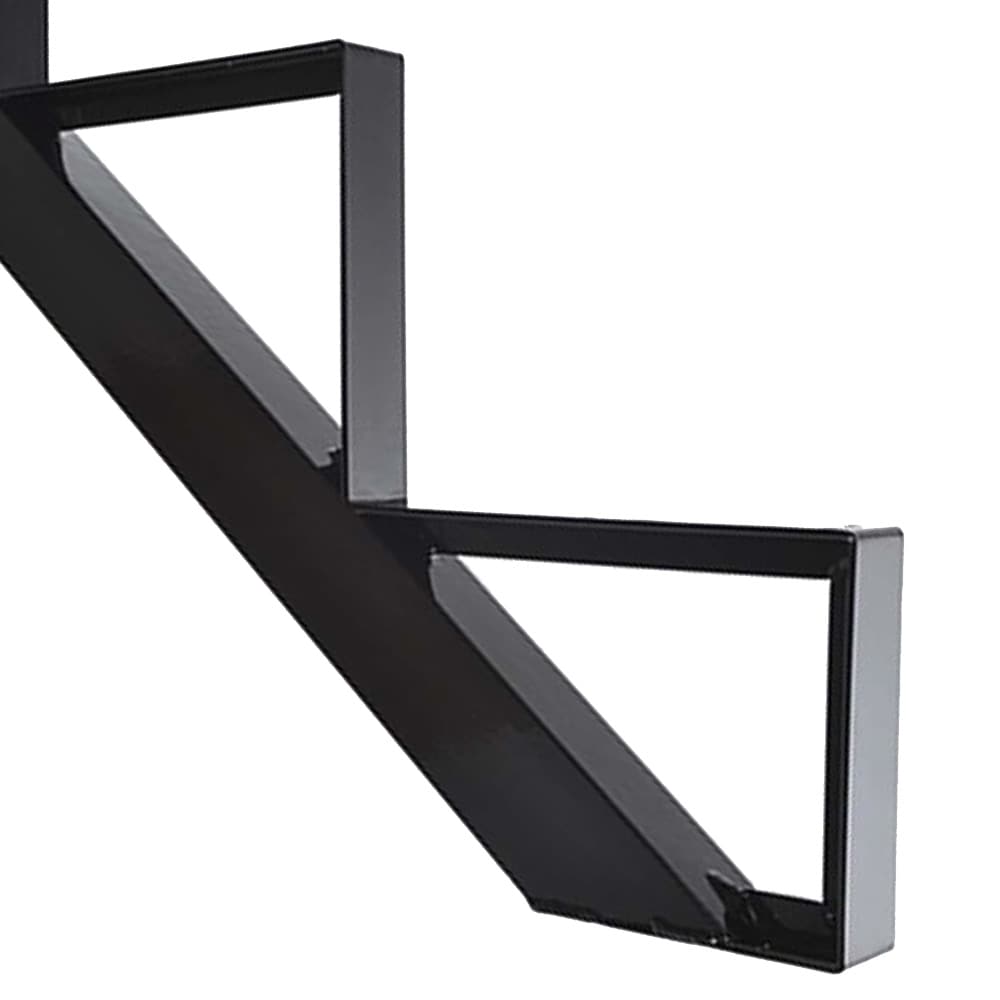 Limon d'escalier en aluminium noir 9&nbsp;marches Collection 10. PYLEX