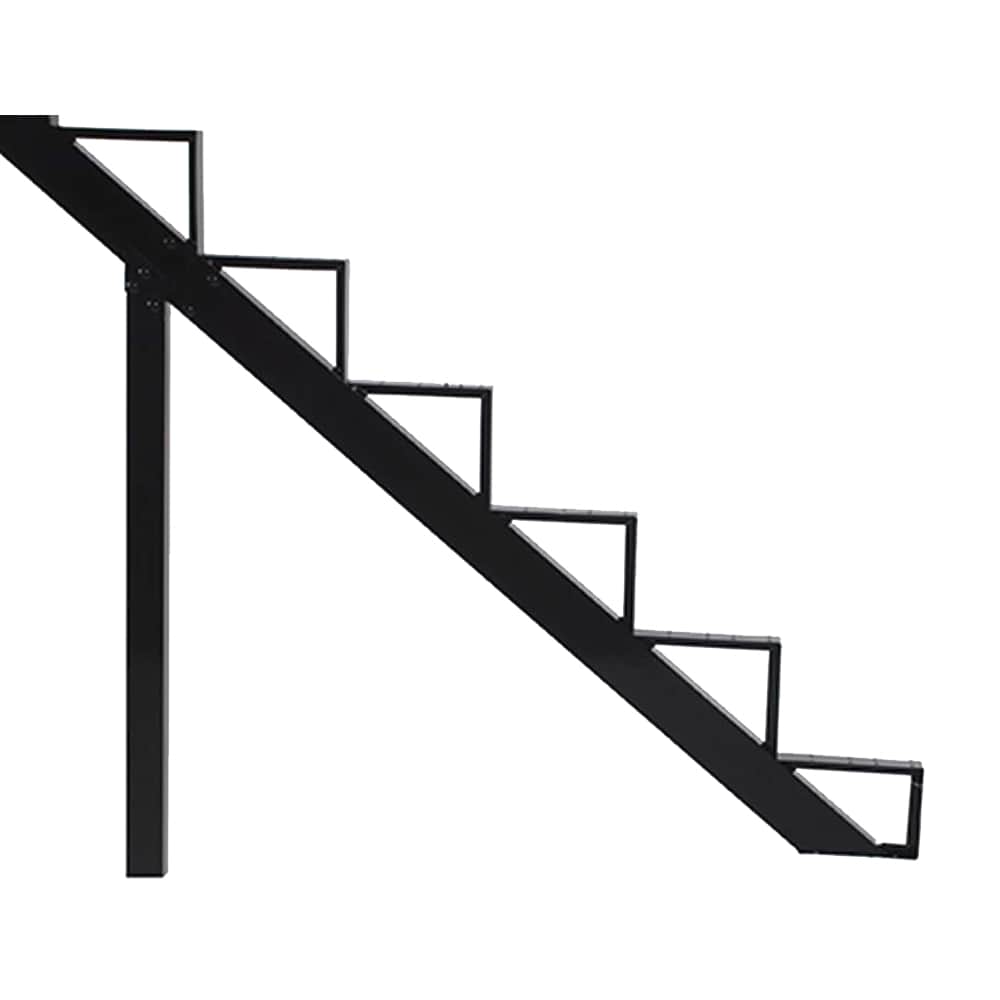 Limon d'escalier en aluminium noir 10&nbsp;marches Collection 10. PYLEX