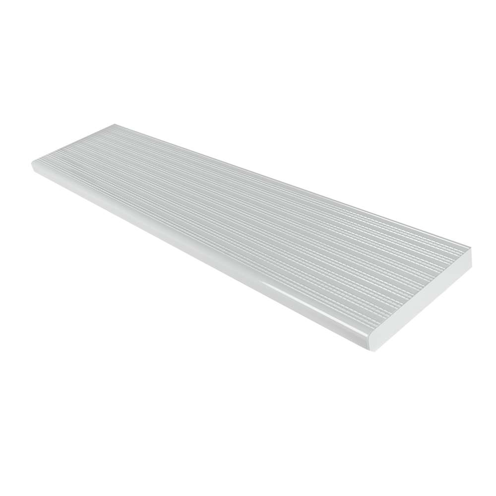 Marche en aluminium blanc 60&nbsp;po&nbsp;x&nbsp;9&nbsp;3/4&nbsp;po Collection&nbsp;10. PYLEX