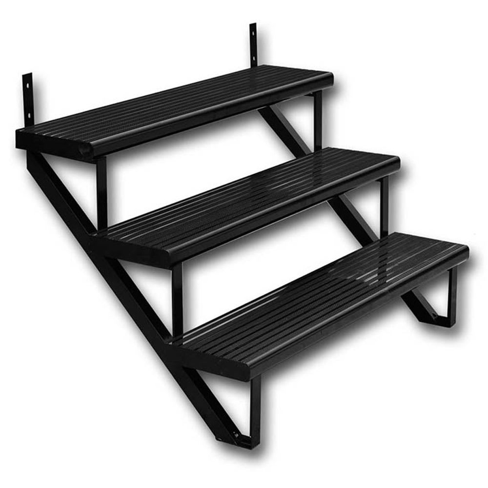 Marche en aluminium noir 36&nbsp;po&nbsp;x&nbsp;9&nbsp;3/4&nbsp;po Collection&nbsp;10. PYLEX