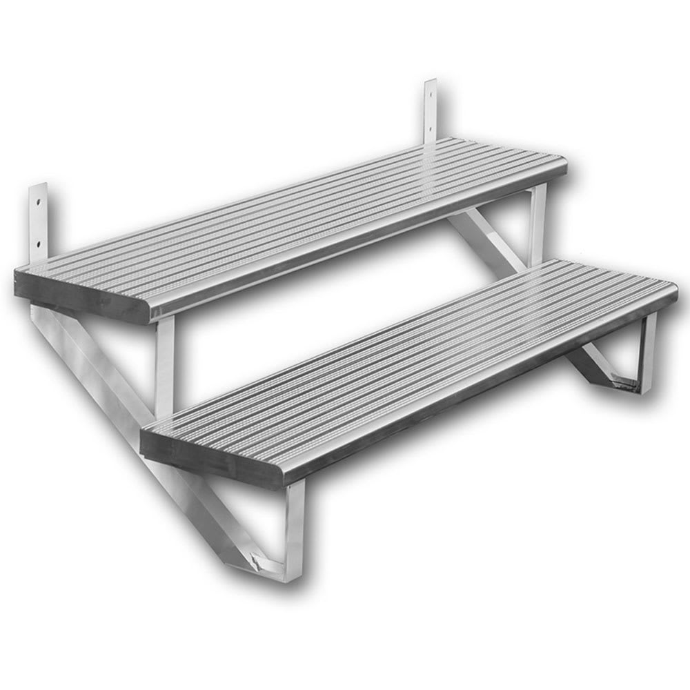 Marche en aluminium anodisé 48&nbsp;po&nbsp;9&nbsp;3/4&nbsp;po Collection&nbsp;10. PYLEX