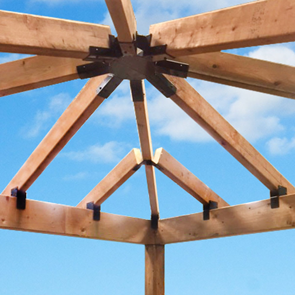 Supports d'assemblage pour toiture d'abri soleil PYLEX