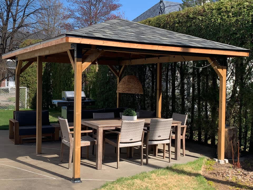 Supports d'assemblage pour toiture d'abri soleil PYLEX