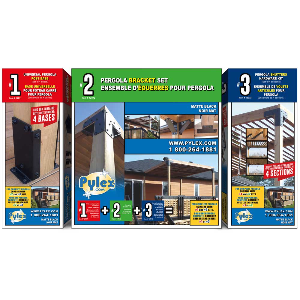 PYLEX Pergola Brackets (4-Pack)