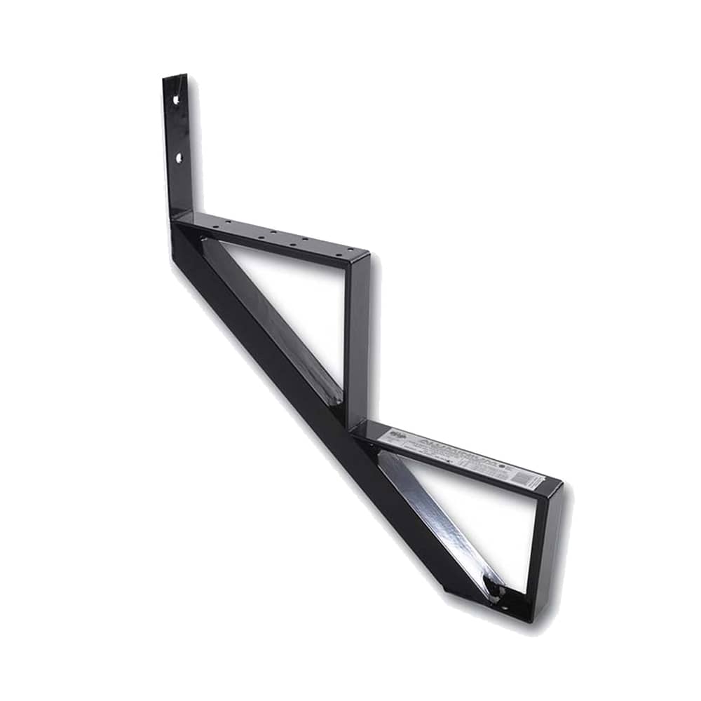 Limon d'escalier en aluminium noir 2&nbsp;marches Collection 10. PYLEX