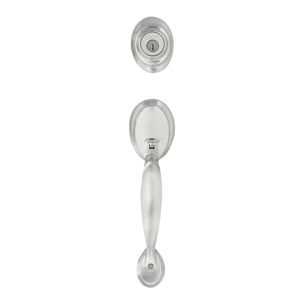 Kingsway Entry Key Handleset Door Satin Chrome