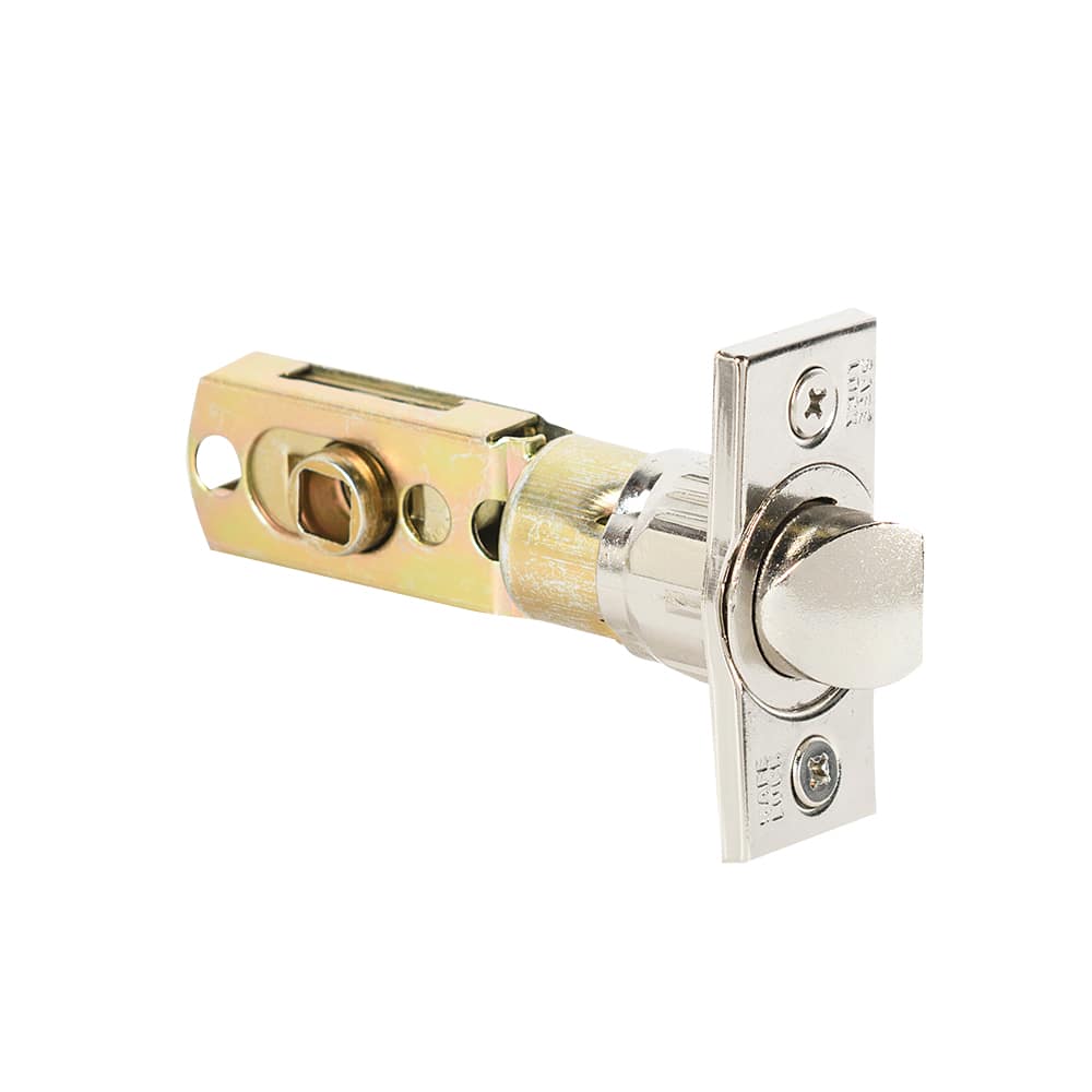 Serrure de porte d'entrée à clé et poignée Daytona nickel satiné