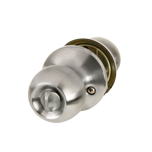 Poignée de porte de salle de bains Regina chrome satiné