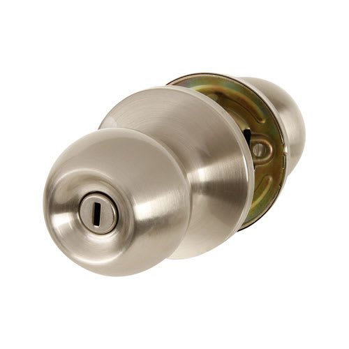 Poignée de porte de salle de bains Regina nickel satiné