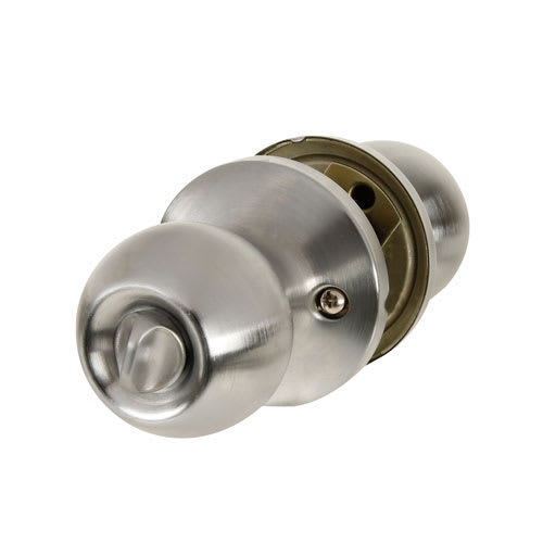 Poignée de porte d'entrée à clé Regina chrome satiné