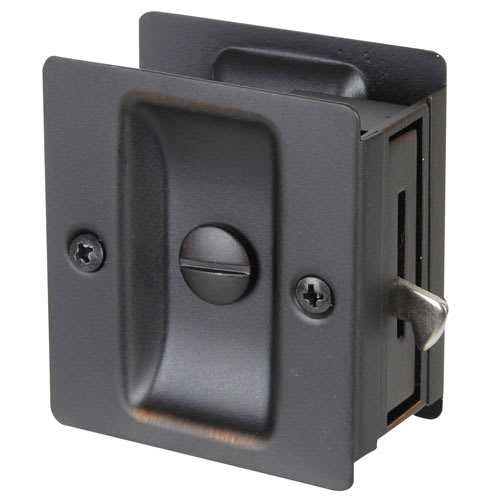 Poignée de porte escamotable pour salle de bains bronze vénitien