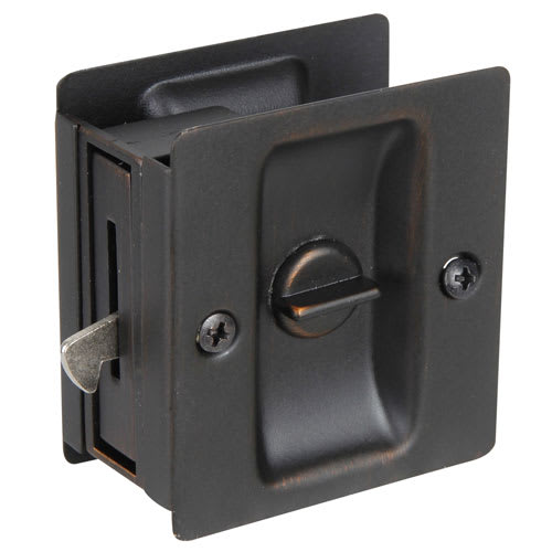 Poignée de porte escamotable pour salle de bains bronze vénitien