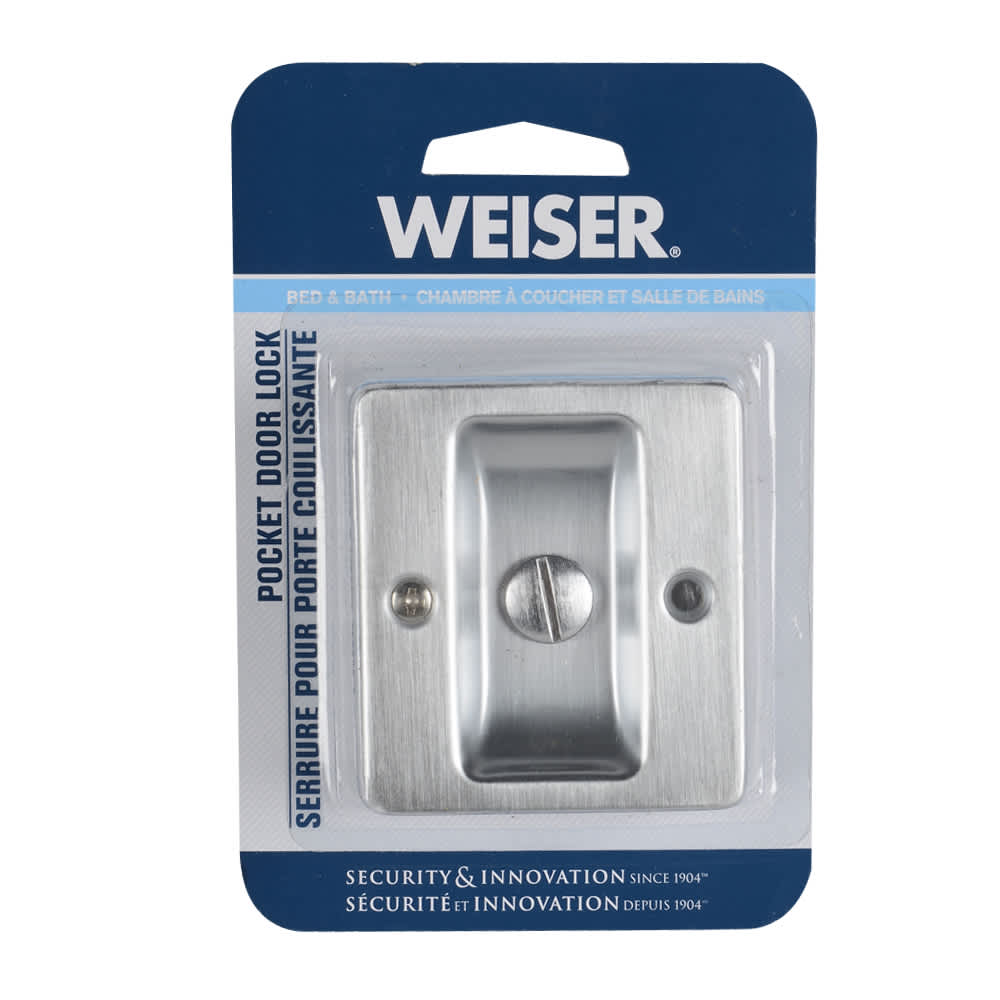 Bathroom Pocket Door Pull Satin Chrome