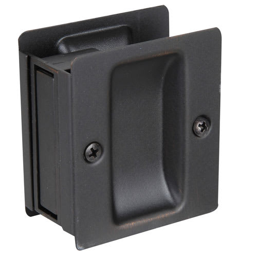 Poignée de porte escamotable pour passage bronze vénitien