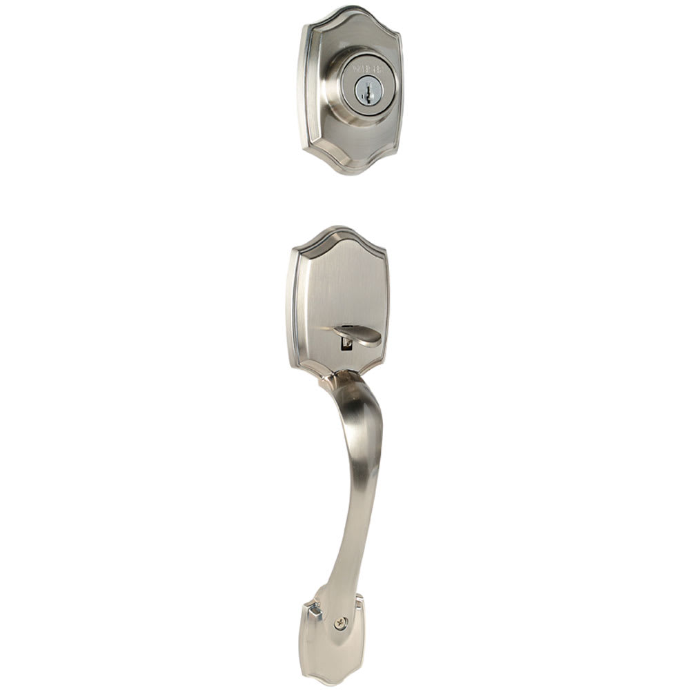 Brentwood Entry Key Handleset Door Satin Nickel