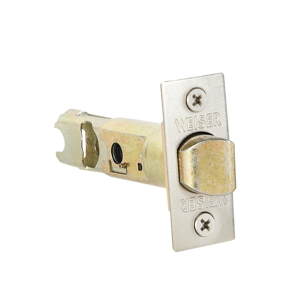 Poignée de porte de passage bec-de-cane  Belmont nickel satiné