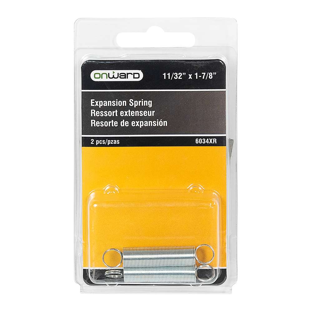 Ressorts extenseurs 11/32 po x 1&nbsp;7/8&nbsp;po Pqt/2