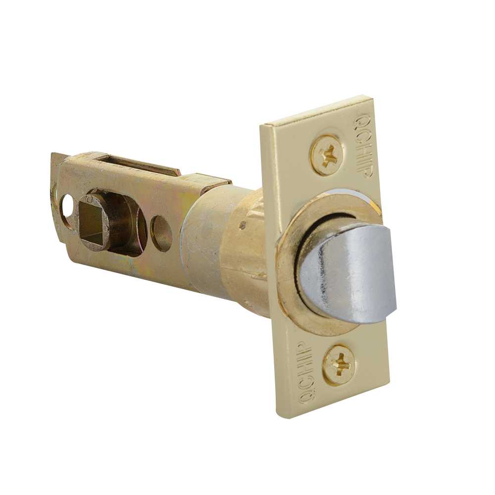 Poignée de porte de passage bec-de-cane Wave laiton