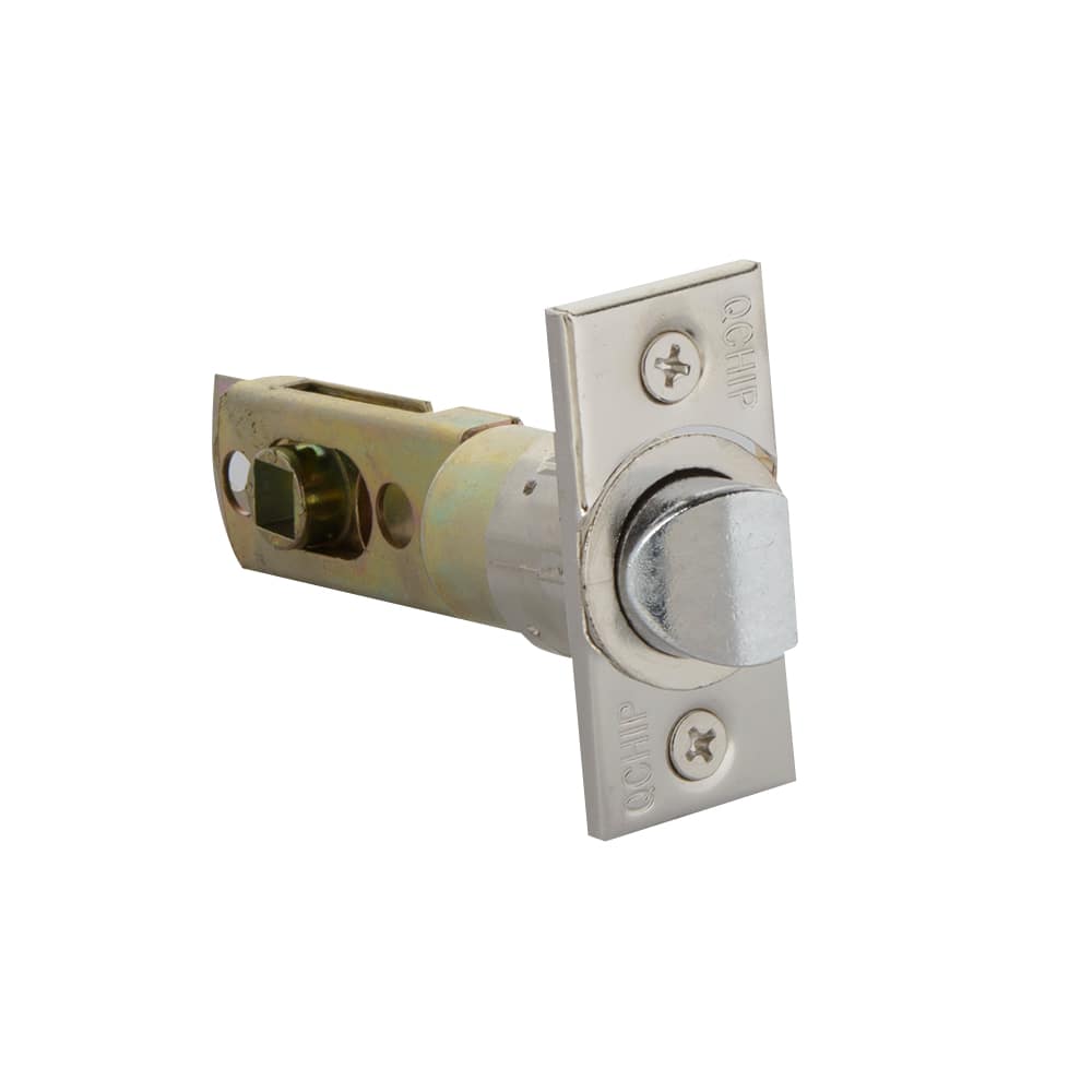 Poignée de porte de passage bec-de-cane Wave nickel satiné