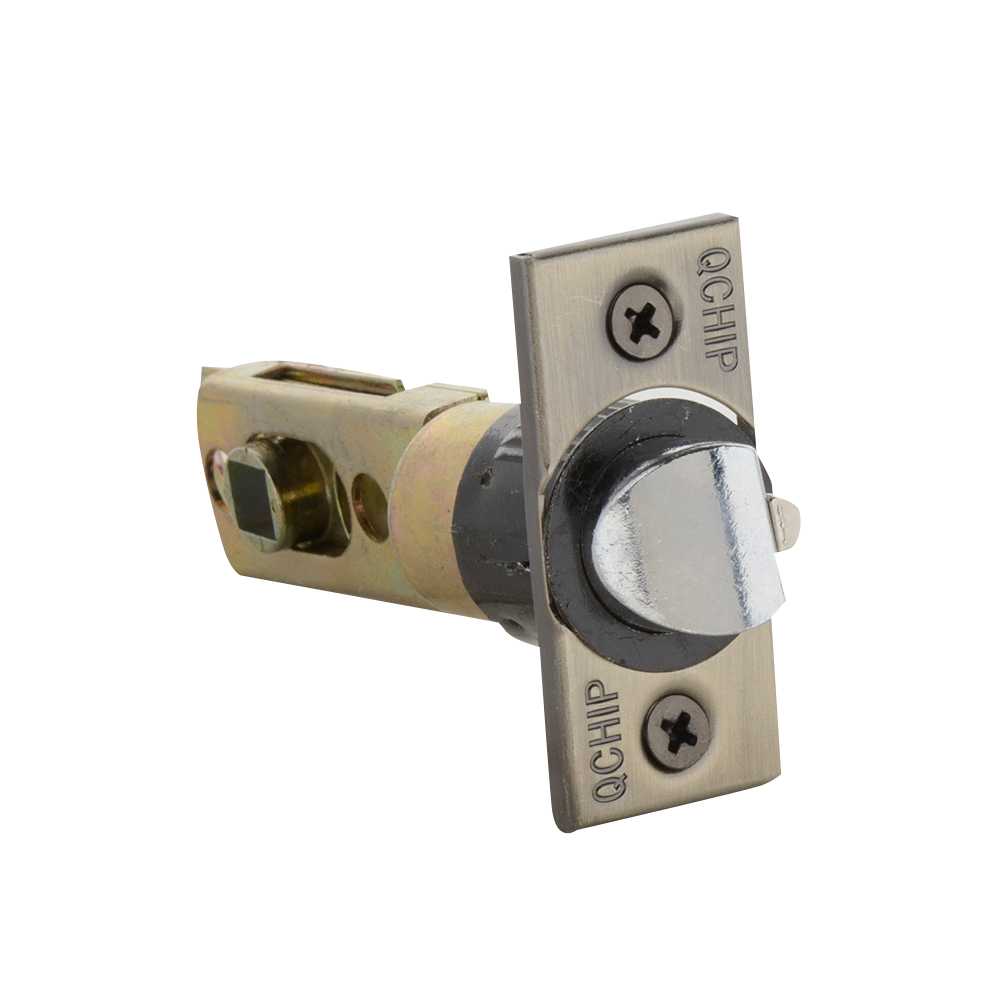 Poignée de porte d'entrée à clé bec-de-cane Wave laiton antique