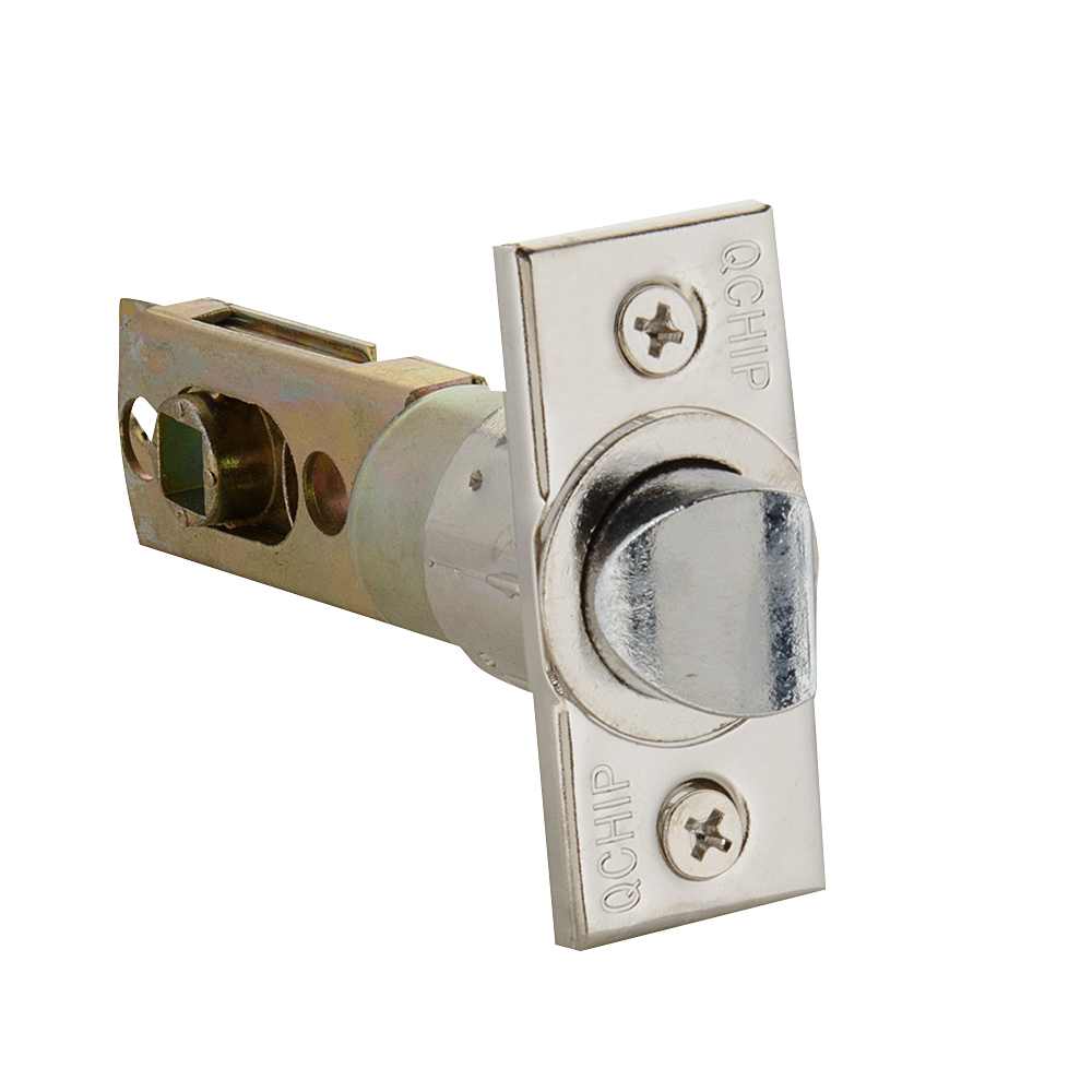 Poignée de porte de salle de bains bec-de-cane  Curl nickel satiné