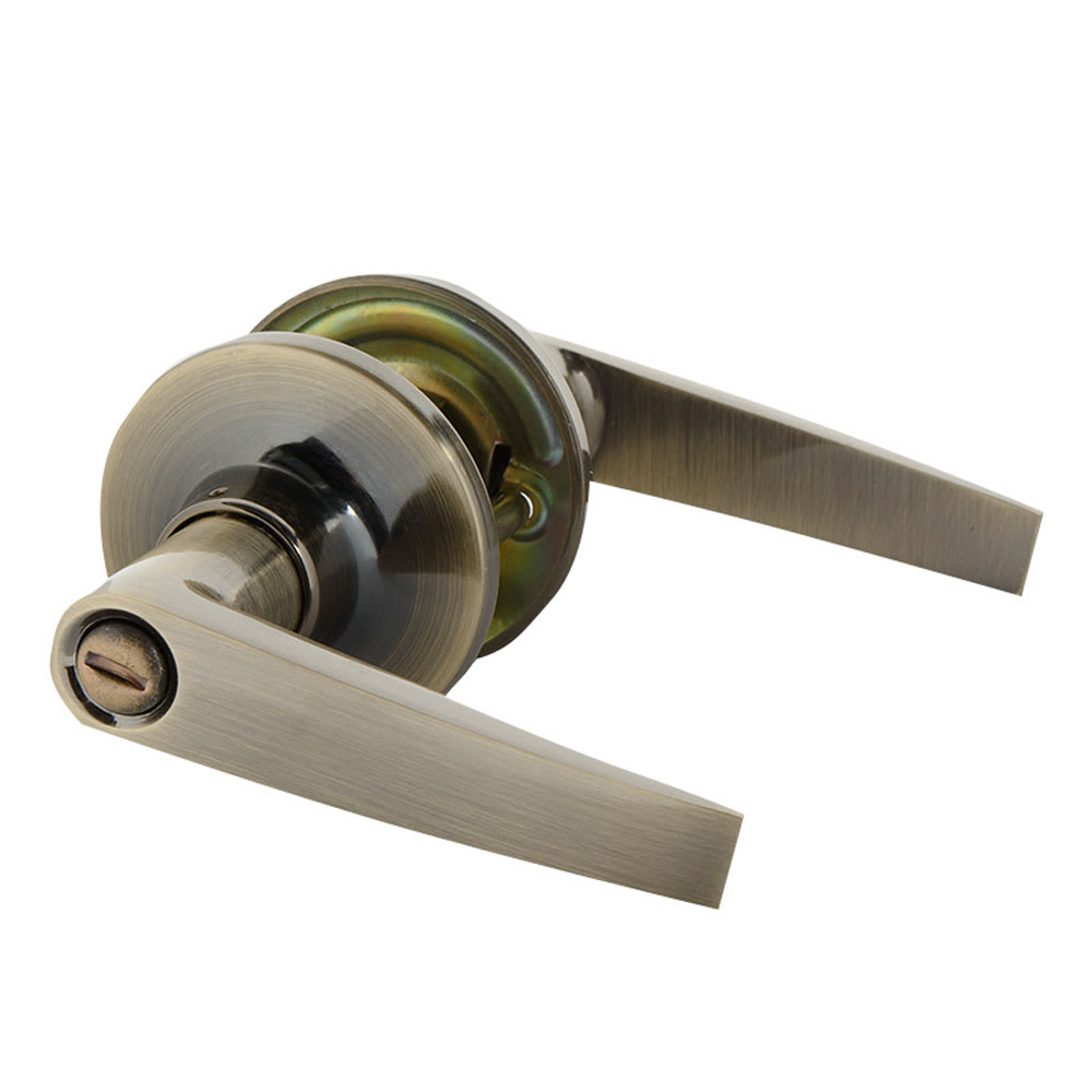 Poignée de porte de salle de bains bec-de-cane Classic laiton antique