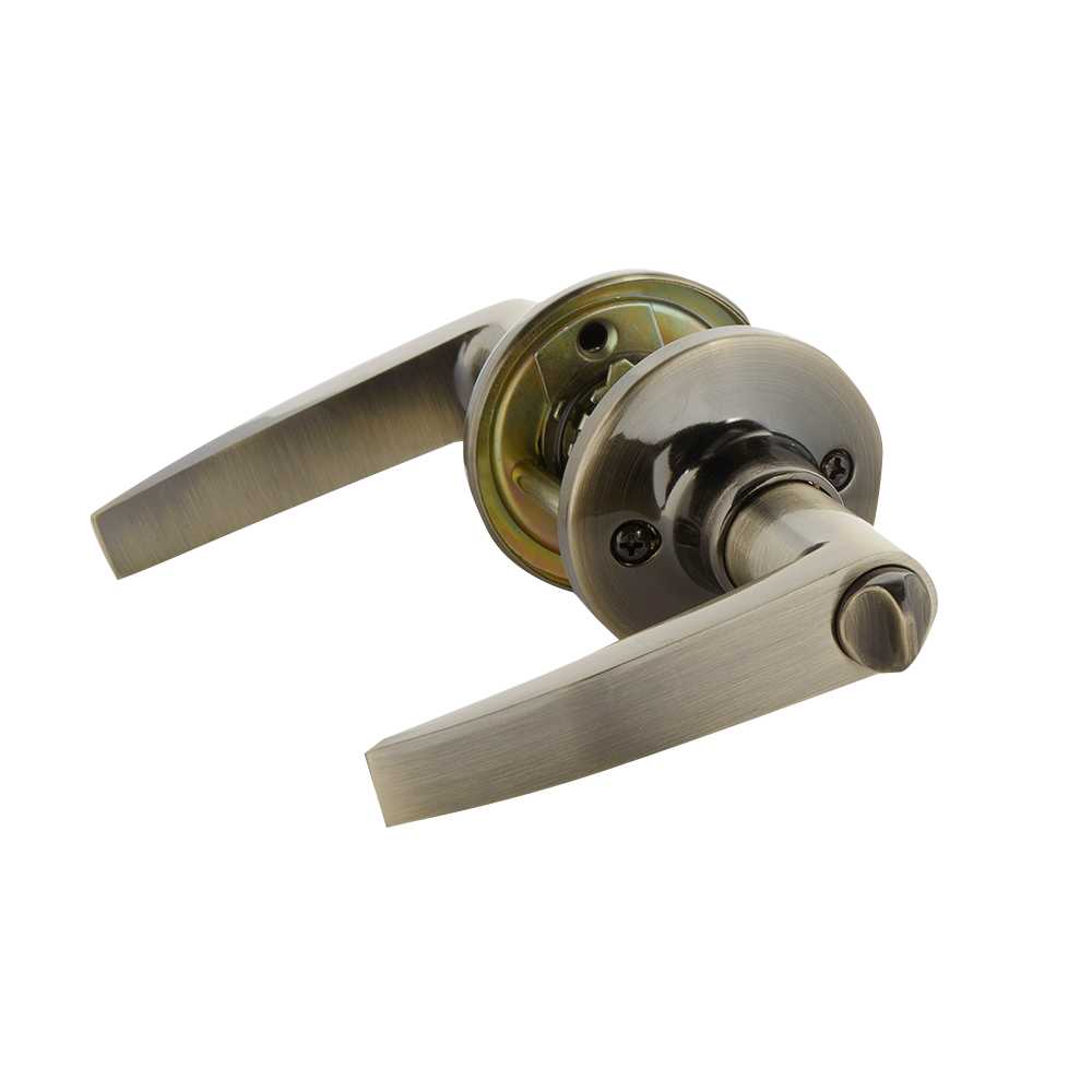 Poignée de porte de salle de bains bec-de-cane Classic laiton antique