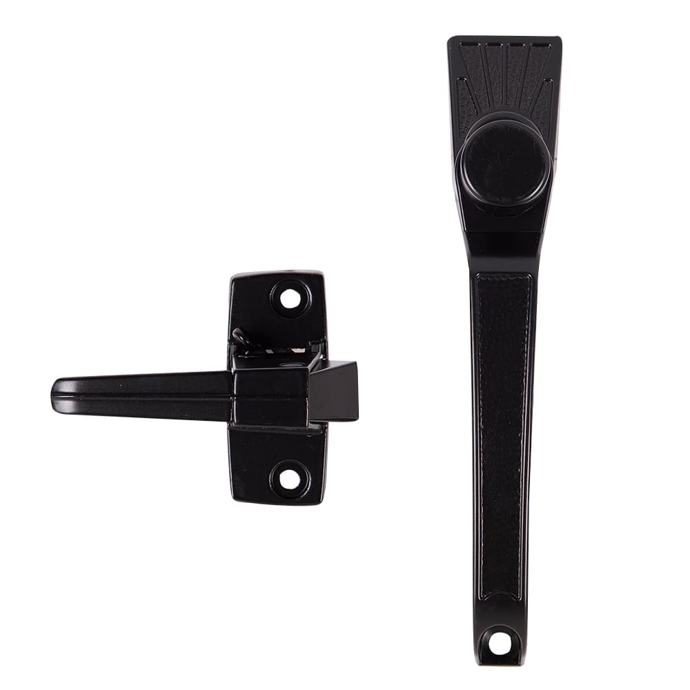 Loquet à bouton poussoir noir