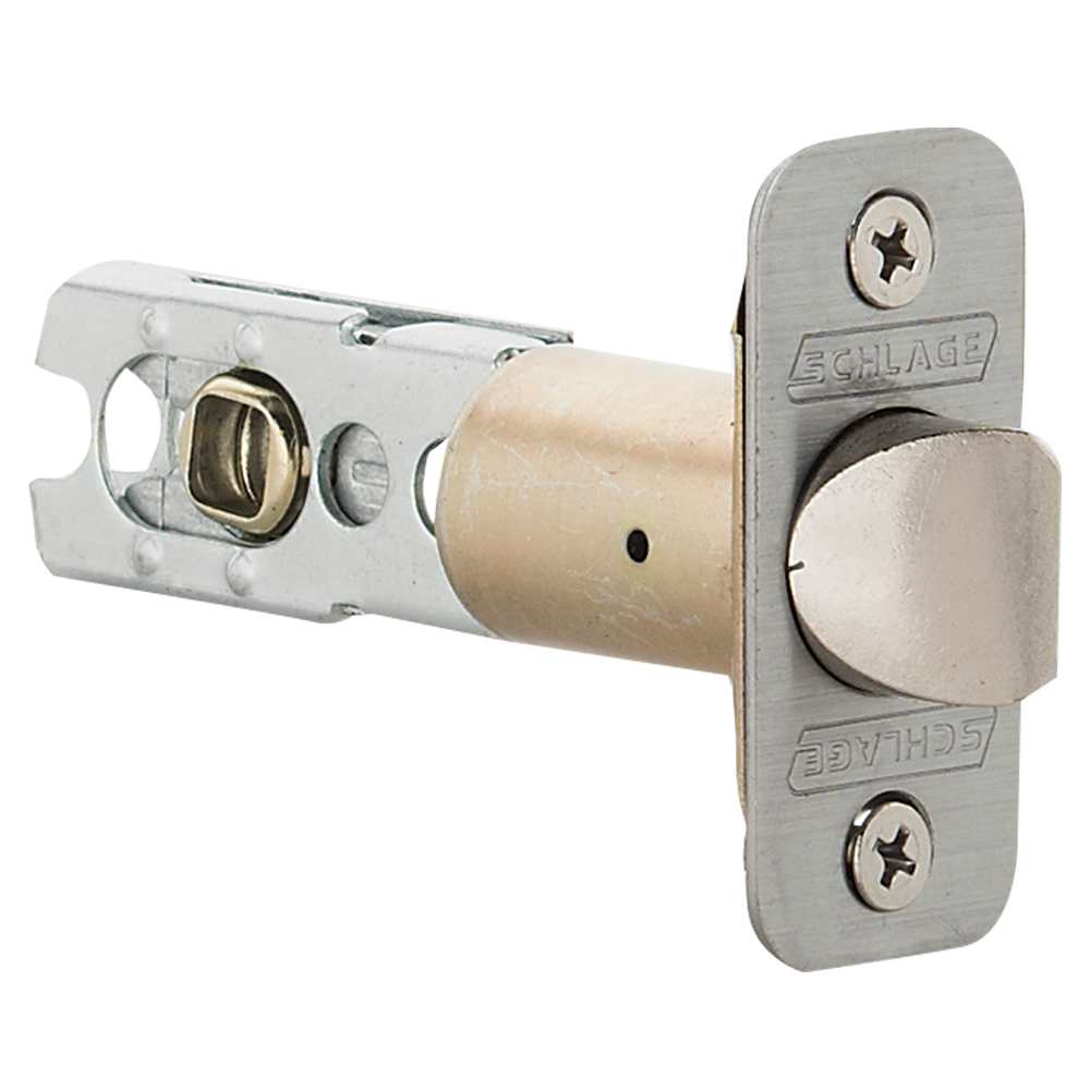 Poignée de porte de passage bec-de-cane  Seville nickel satiné