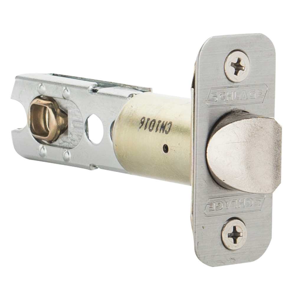 Poignée de porte de salle de bains bec-de-cane Seville nickel satiné