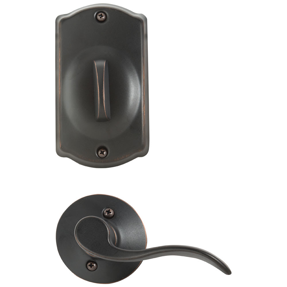 Accent Digital Keypad Electronic Front Door Lock and Lever Handle Aged Bronze