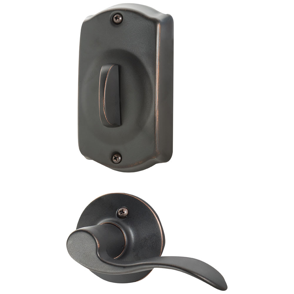Accent Digital Keypad Electronic Front Door Lock and Lever Handle Aged Bronze