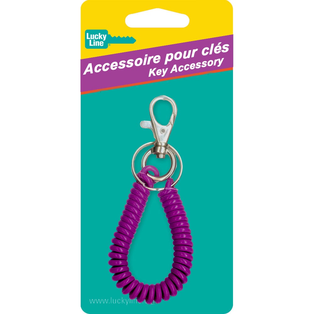 Bracelet porte-clés avec bouton-poussoir
