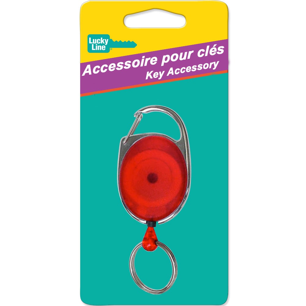Porte-clés rétractable ovale