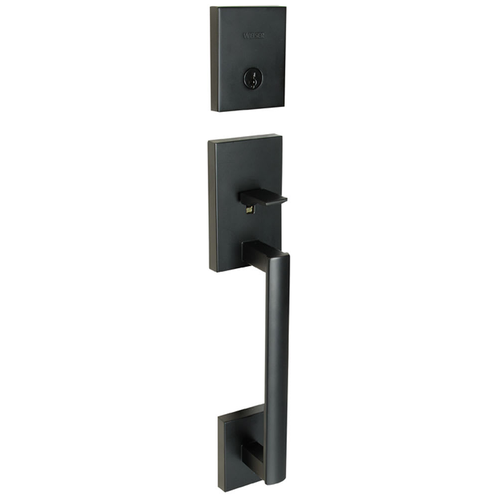 San Clemente Entry Key Handleset Door Black